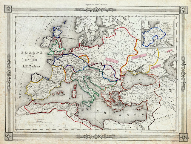 Mapa Galicia en siglo V